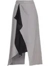 Uma Raquel Davidowicz Asymmetric Skirt In Grey