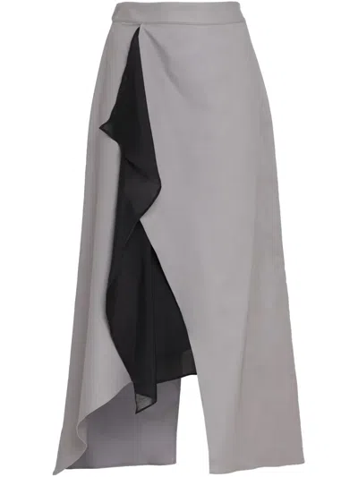 Uma Raquel Davidowicz Asymmetric Skirt In Grey