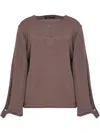 Uma Raquel Davidowicz Boat-neck Sweater In Neutrals