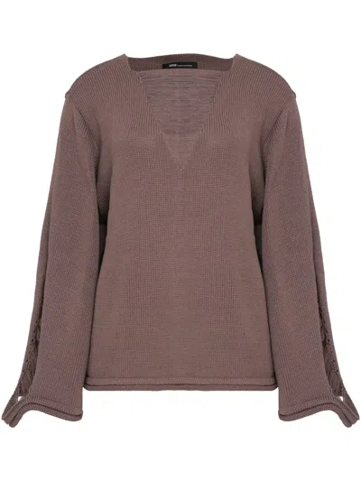 Uma Raquel Davidowicz Boat-neck Sweater In Neutrals