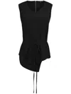 Uma Raquel Davidowicz Calcio Asymmetric Top In Black