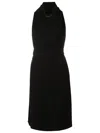 Uma Raquel Davidowicz Cowl-neck Midi Dress In Black