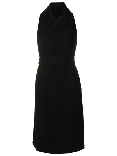 Uma Raquel Davidowicz Cowl-neck Midi Dress In Black