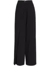 Uma Raquel Davidowicz Crossover-detail High-waisted Pants In Black