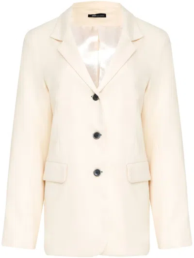 Uma Raquel Davidowicz Einreihiges Sakko Im Distressed-look In Neutral