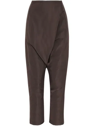 Uma Raquel Davidowicz Draped Cropped Trousers