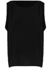 Uma Raquel Davidowicz Draped-detail Top In Black