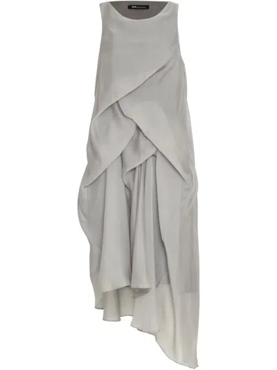 Uma Raquel Davidowicz Draped Dress In Grey
