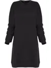 Uma Raquel Davidowicz Draped Mini Dress In Black