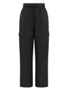 Uma Raquel Davidowicz Drawstring Cargo-pocket Straight-leg Trousers In Black