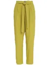 Uma Raquel Davidowicz Drawstring Straight-leg Trousers In Yellow