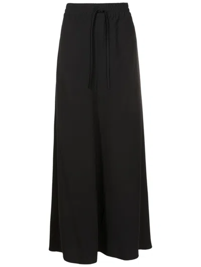 Uma Raquel Davidowicz Drawstring-waist Full Skirt In Black