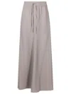 Uma Raquel Davidowicz High-waisted Crepe Maxi Skirt In Grey