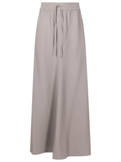 Uma Raquel Davidowicz High-waisted Crepe Maxi Skirt In Grey