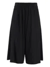 Uma Raquel Davidowicz Elastic-waistband Flared Shorts In Black