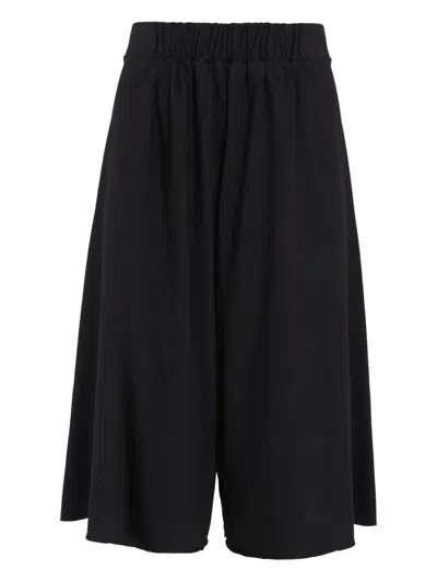 Uma Raquel Davidowicz Elastic-waistband Flared Shorts In Black