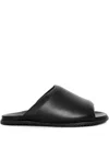 Uma Raquel Davidowicz Escudo Leather Open-toe Sandals In Black