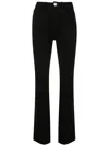 Uma Raquel Davidowicz Flared-cut Leg Trousers In Black