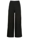 Uma Raquel Davidowicz Flared Wide-leg Trousers In Black