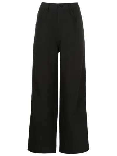 Uma Raquel Davidowicz Flared Wide-leg Trousers In Black