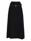 Uma Raquel Davidowicz Float Belted Pocket Maxi Skirt In Black