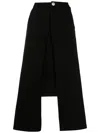 Uma Raquel Davidowicz Front-slit Detail Midi Skirt In Black