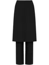 Uma Raquel Davidowicz Front-slit Trouser-skirt In ブラック