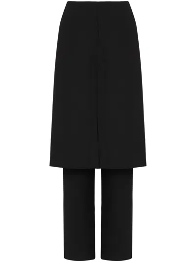 Uma Raquel Davidowicz Front-slit Trouser-skirt In ブラック