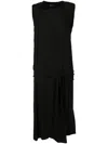 Uma Raquel Davidowicz Funil Tied-waist Midi Dress In Black
