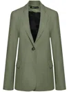 Uma Raquel Davidowicz Glicerol Single-breasted Blazer In Green