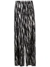 Uma Raquel Davidowicz Graphic-print Wide-leg Trousers In Black