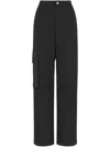 Uma Raquel Davidowicz High-waisted Cargo Pants In ブラック