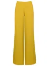 Uma Raquel Davidowicz High-waisted Flared Trousers In Yellow