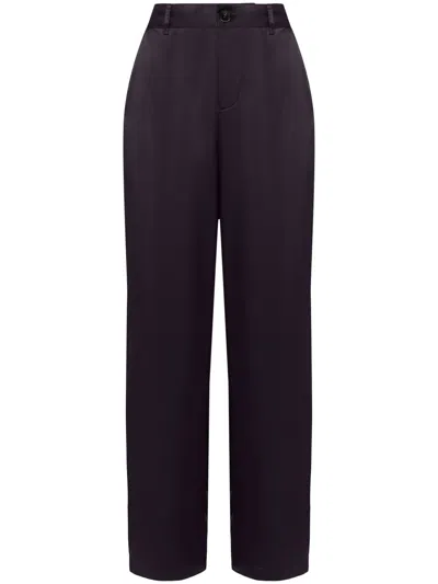 Uma Raquel Davidowicz High-waisted Tailored Trousers In Purple