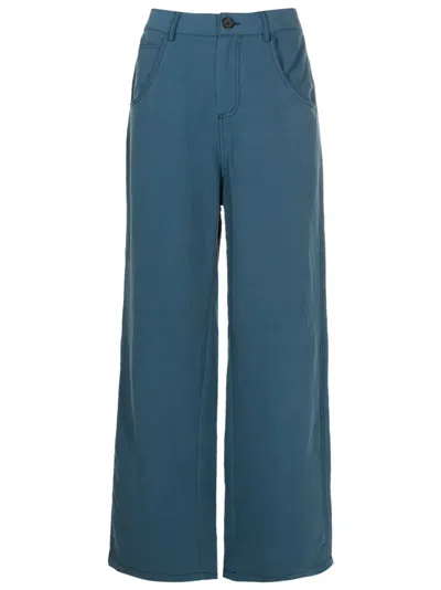 Uma Raquel Davidowicz High-waisted Wide-leg Trousers In Blue