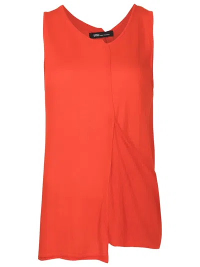 Uma Raquel Davidowicz Asymmetric Sleeveless Tank Top In Red