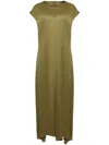 Uma Raquel Davidowicz Minoxidil Silk Midi Dress In Green