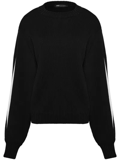 Uma Raquel Davidowicz Nistatina Contrast-panel Jumper In Black