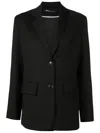 Uma Raquel Davidowicz Oversized Single-breasted Blazer In Black