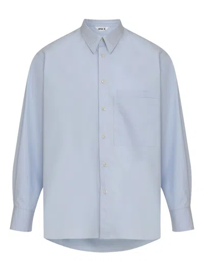 Uma Raquel Davidowicz Pocket Long-sleeve Shirt In Blue