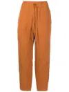 Uma Raquel Davidowicz Pote Drawstring-waistband Detail Trousers In Brown
