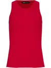 Uma Raquel Davidowicz Ribbed Racerback Tank Top In レッド