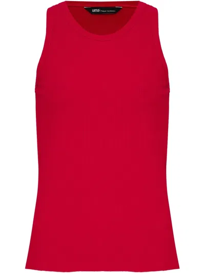 Uma Raquel Davidowicz Ribbed Racerback Tank Top In レッド
