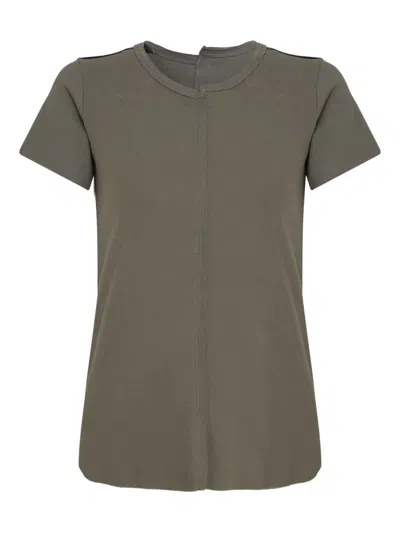 Uma Raquel Davidowicz Ribbed Seam-detail T-shirt In Brown