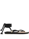 Uma Raquel Davidowicz Roseira Cotton Sandals In Black