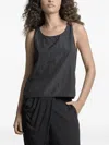 Uma Raquel Davidowicz Round-neck Sleeveless Top In Black