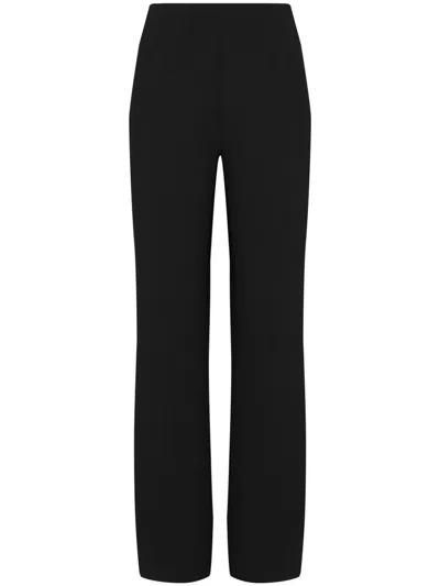 Uma Raquel Davidowicz High-waisted Straight Trousers In Black
