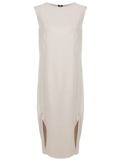 Uma Raquel Davidowicz Satin-detail Sleeveless Dress In Neutrals