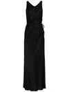 Uma Raquel Davidowicz Satin Dress In Black