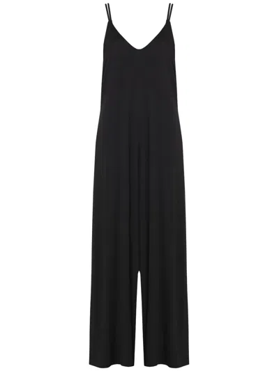 Uma Raquel Davidowicz Satin Jumpsuit In Black